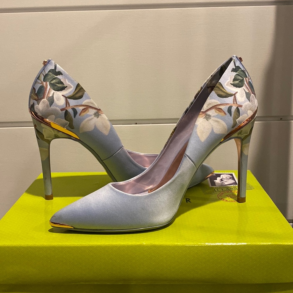 Ted Baker London Blue Floral Heels